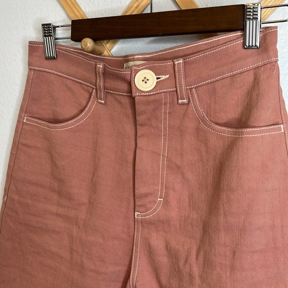 Whimsy & Row Flora Wide Leg Pant in Terracotta Pink - Picture 11 of 13